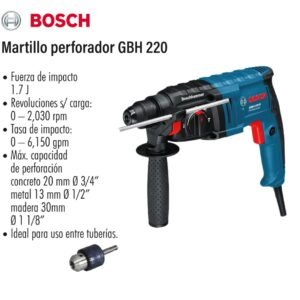 Martillo perforador Bosch GBH 220 720w
