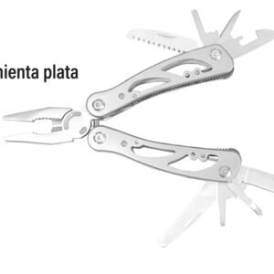 Navaja tipo pinza multiherramienta plata