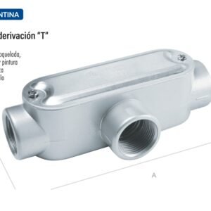 Caja de derivación Tipo T tramontina 1 pulgada