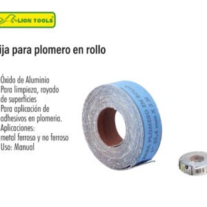 Lija para plomero en rollo grano 120