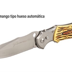 Navaja 4 1/2 mango tipo hueso automática