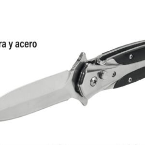 Navaja de 3" acero inoxidable cacha de madera y acero