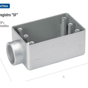Caja de derivación Tipo SF tramontina 1/2 pulgadas