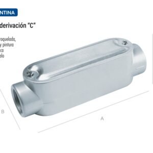 Caja de derivación Tipo C tramontina 1 pulgada