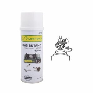 Lata de gas butano para estufa portatil